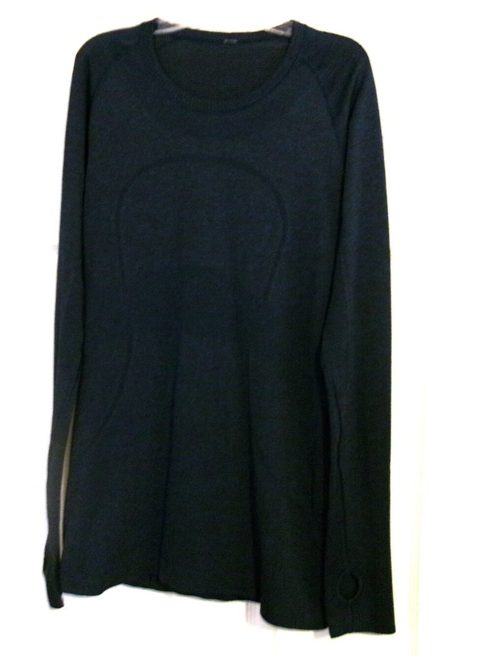 LULULEMON "The Sweat Life" Blue Long Sleeve top Size 10